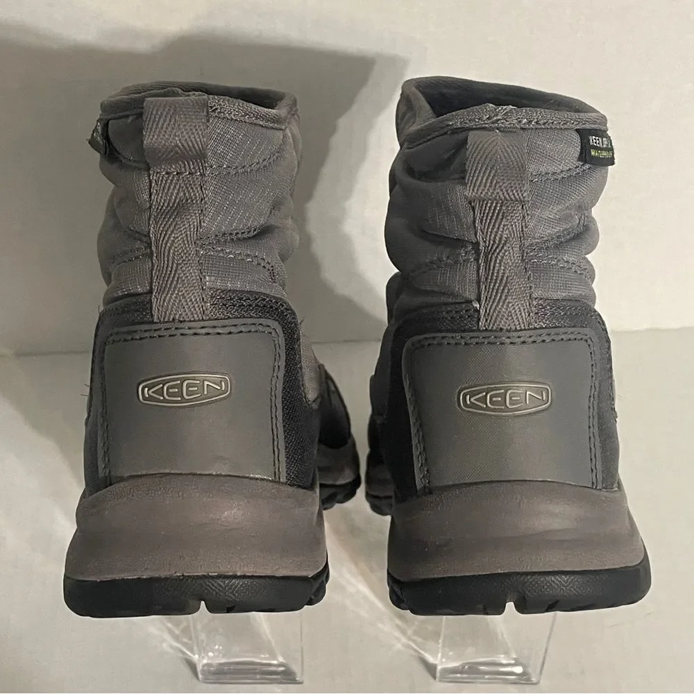 KEEN Warm Winter Waterproof Hiking Boots. Women’s Size 5.5. Dark grey gray cold